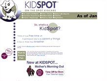 Tablet Screenshot of kidspot4fun.com